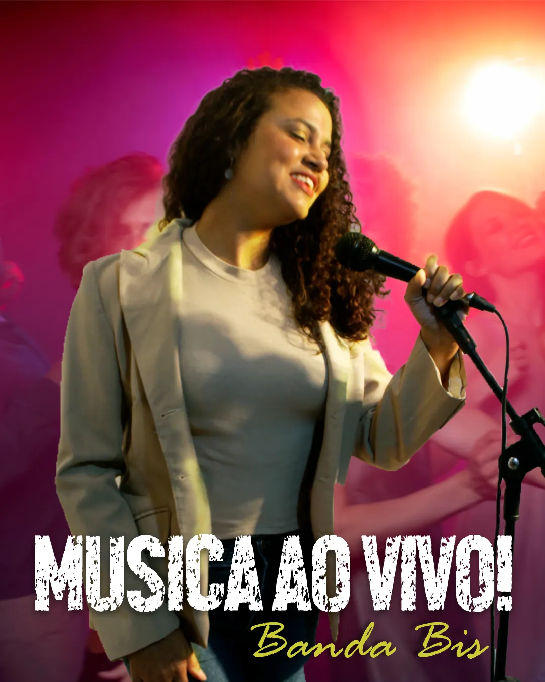 Musica Ao Vivo Anuncio Simples Terno Bege